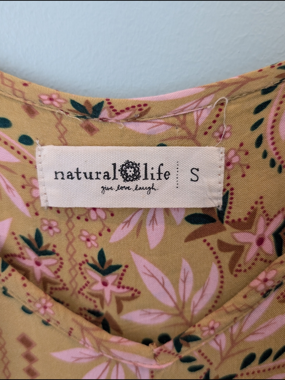 Natural life Dusty Rose Floral Wide Leg Romper Jumpsuit - Picture 3 of 4